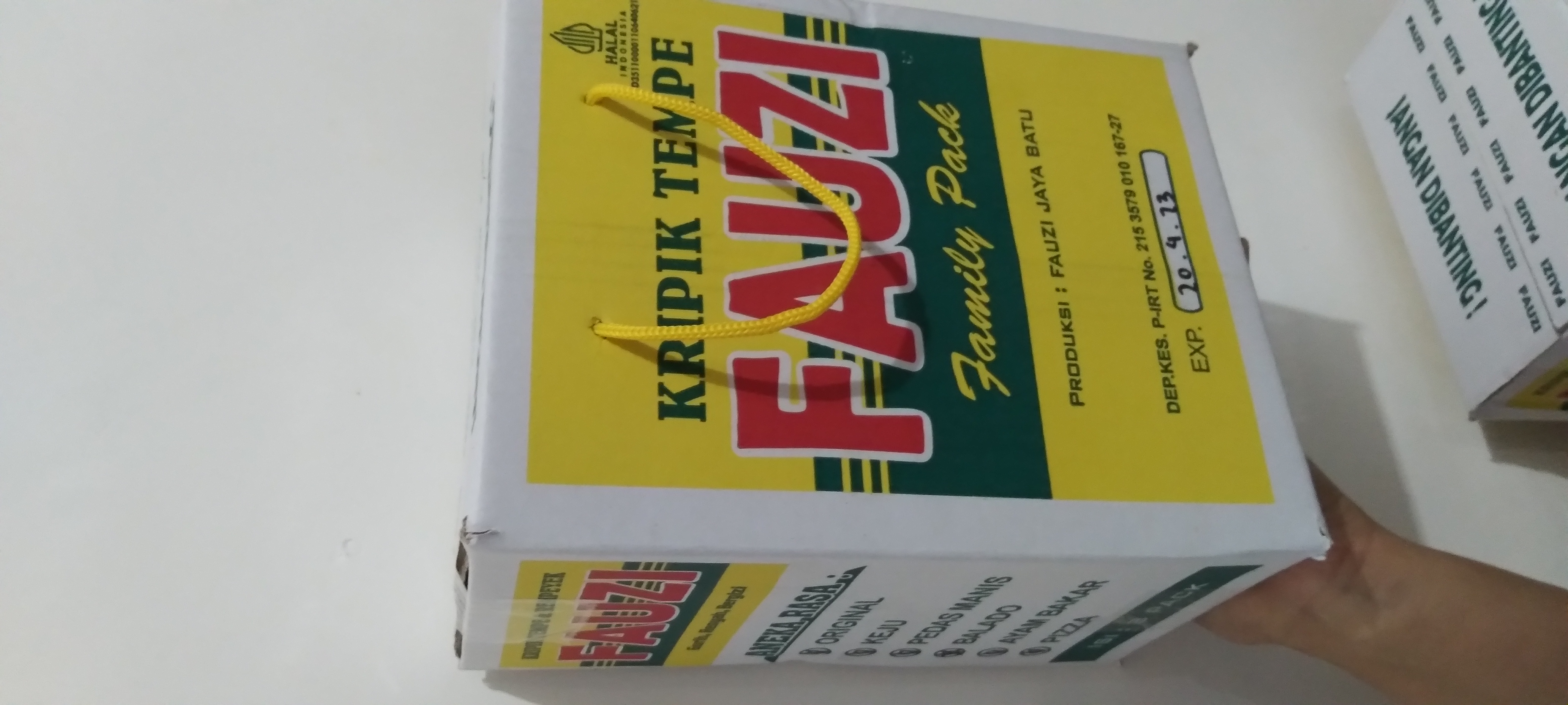 Kripik Tempe Paket Bok Merek FAUZI Isi 8pcs